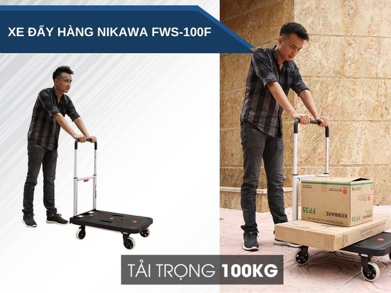Xe đẩy Nikawa FWS-100F có tải trọng 100kg