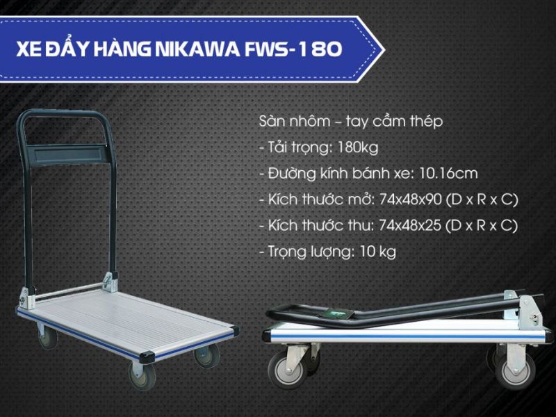 Xe đẩy hàng Nikawa FWS-180