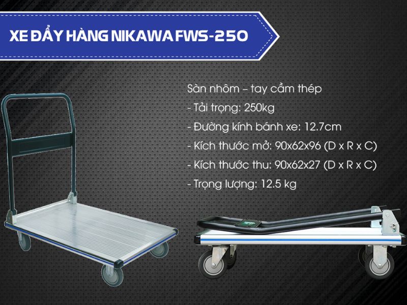Xe đẩy hàng Nikawa FWS-250