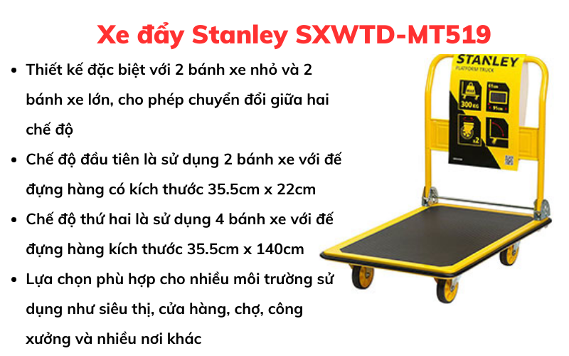 Xe đẩy Stanley SXWTD-MT519