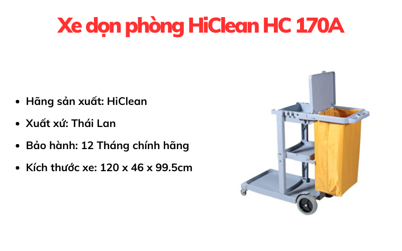 Xe dọn phòng HiClean HC 170A
